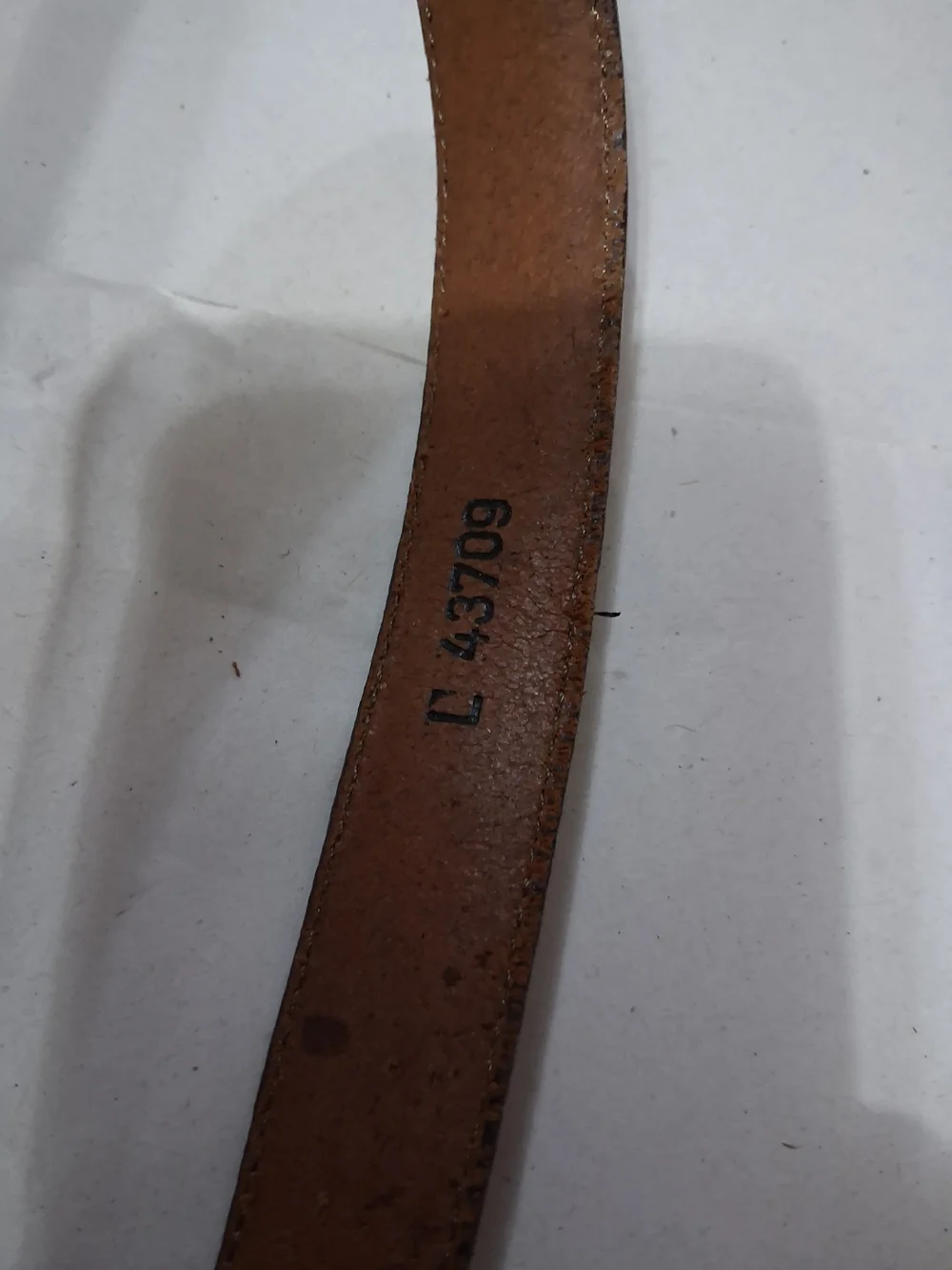 Brighton Brown Leather Belt with Silver Bow Buckle 37in